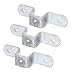 Produktbild Alberts 701529 Befestigungslasche für Universalpfosten | feuerverzinkt | für Pfosten 30 x 30 mm | 3er Set