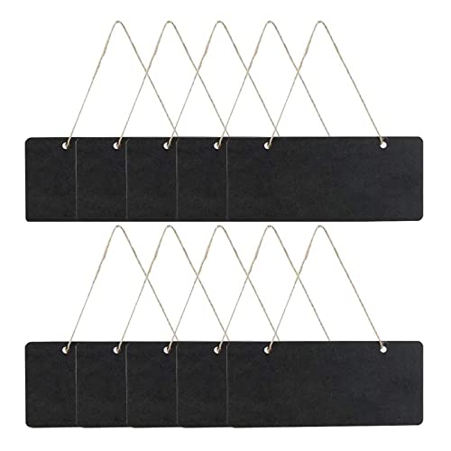 10 Pièce Mini Tableau Noir, Mini Tableau Noir Double Face, Tableaux Noirs à Suspendre, Mini Ardoise Rectangulaire, Convient pour la Fête D'anniversaire de Mariage de Restaurant de Bureau à Domicile