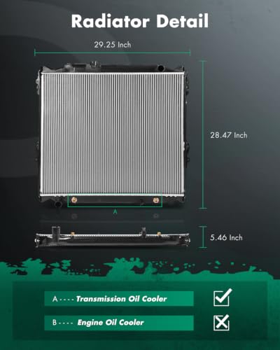 Image of SCITOO CU1998 Radiator for Toyota for 4Runner 1996-2000 2.7L 1996-2002 3.4L