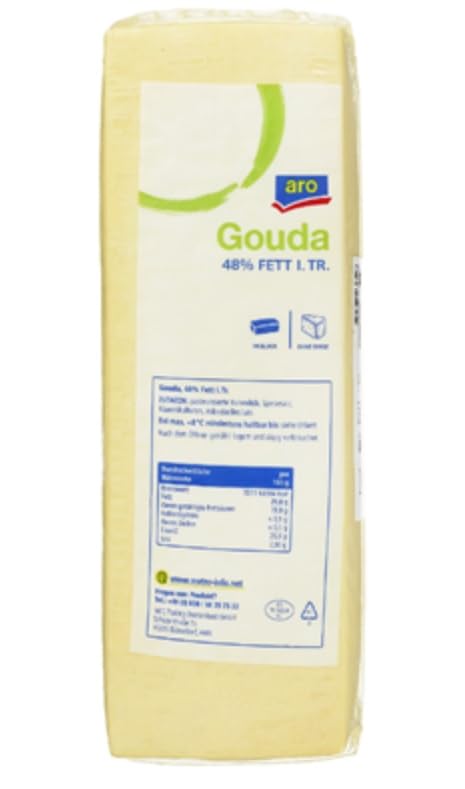 Gouda 48% Fett ca. 3 kg Block