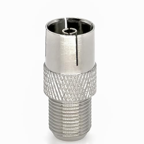 Adaptadores coaxiales tipo F a PAL TV, 2 piezas miniatura 3
