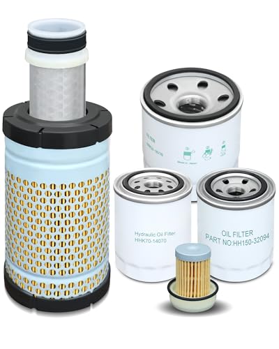 77700-05389 Maintenance Filter Kit Fit for Kubota RTV-X1140 RTV-X1100C RTV-X1120D Utility Vehicle,Replacement number HH150-32094 6A320-59930 HHK70-14070 HHK32-16770 1G319-11210