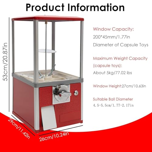 Dispensador de bolas de 5 cm con alcancía para controlar el consumo de dulces 6