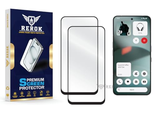 Image of Gorilla Tempered Glass Screen Protector Compatible with Nothing Phone 3 [Pack of 2] | Edge-to-Edge, Bubble-Free, Case Friendly, Easy Installation Kit