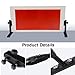 Table Tennis Return Board,Desktop Self-Study Training Baffle,Table Tennis Ball Rebounder with 8 Rubber Pieces,Easy to Install(Black)