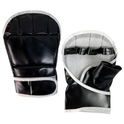 Boxing Fight Gloves, Half Finger Open Palm Gloves, Adjustable Boxing Gloves for Muay Thai, Half Finger Open Palm Gloves, Boxing Training, Combat Sports, Suitable for Men and Women