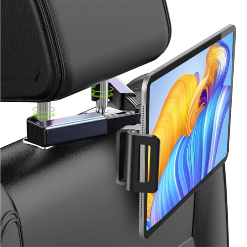 Image of STHIRA Tablet Holder Car 360 Retractable 4.7-12.9in Headrest