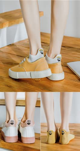 10 Pairs of Funny Socks, Lovely Embroidered Soft Cotton Low Cut Socks Women4