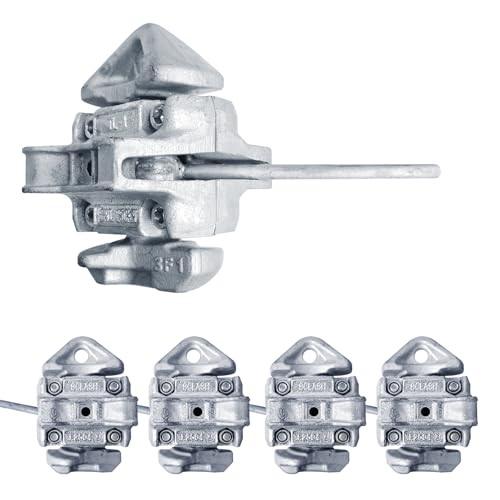 NULTRUMA 4 Pcs Manual Twist Lock for Shipping Containers - Left and Right Hand Locking Casting Steel Fastening Intermediate for Sea, Harbor, Freighter, and Rail Standard Container - No Lever Required