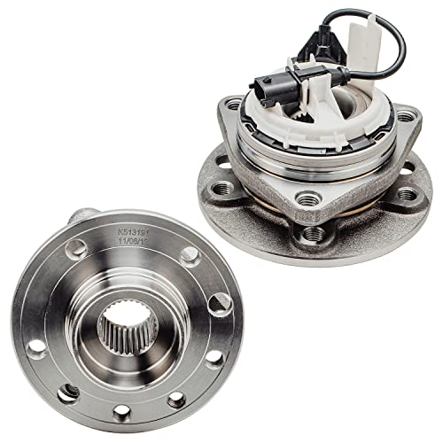 Detroit Axle Front Wheel Bearing Hubs Set for Saab 9-3/9-3X