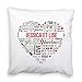 Coussin Personnalisable - Mots d'amour - Coussin Moelleux 40 x 40 cm - Cadeau Couple, Saint-Valentin, Cadeau de Mariage