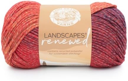 Lion Brand Yarn Landscapes Renewed, Recycled Multicolor Yarn for ...