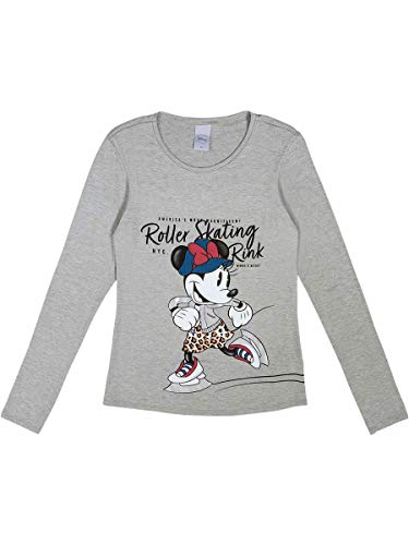 Disney, Minnie, Blusa Manga Longa, Mulheres, Cinza, GG