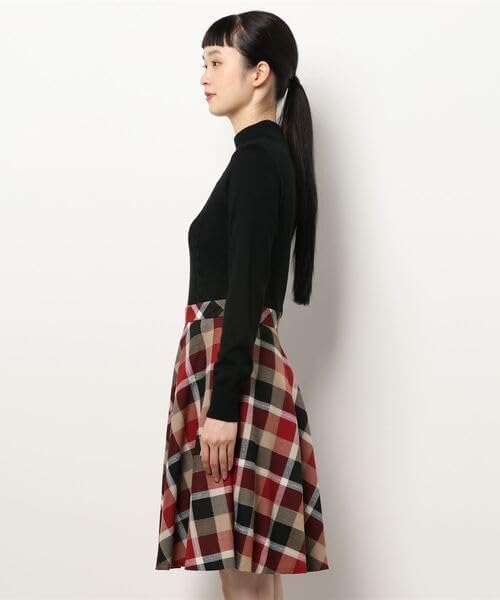 BLUE LABEL CRESTBRIDGE」 ドッキングワンピース 38 ピンク レディース