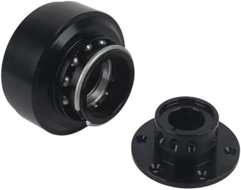 Quick Release Steering Wheel Adapter MOZA R9/R16/R5.5 Direct Drive Base, Aluminum Alloy Racing Simulator for Hub with Secure Fitment, 6-Bolt Wheels, Black/for Red