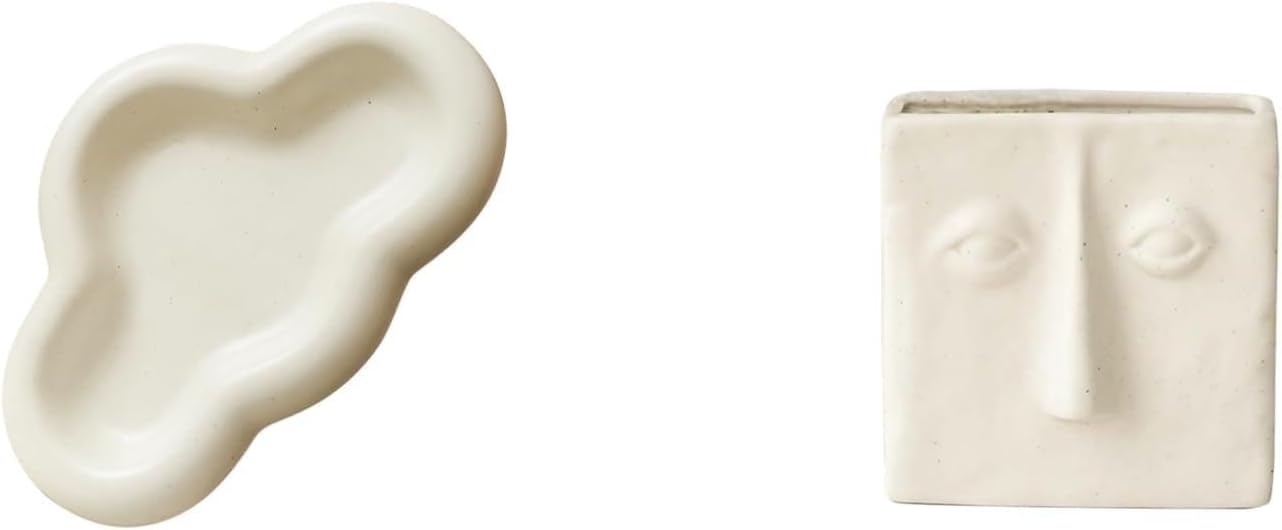 Chubby Jewelry Tray & Abstract Square Face Pen Holder