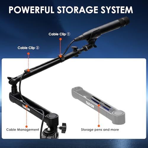Image of TARION 23.6 inch Modular Microphone Desktop Extension Boom Arm Titanrig Arm M