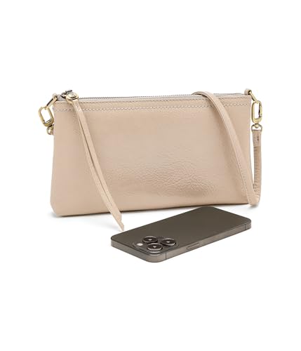 Image of HOBO Darcy Leather Convertible 3-in-1 Crossbody Bag with Removable & Adjustable Strap, Exterior Phone Slip Pocket