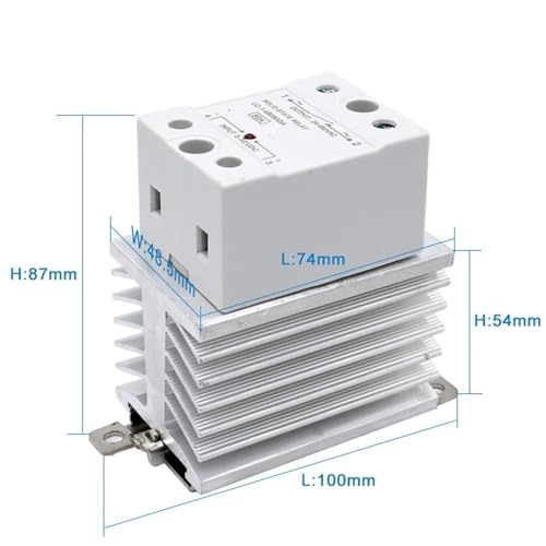 Relais statique avec dissipateur thermique 60A : stop aux pannes de commutation CC-CA