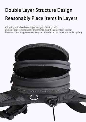 Image of ESLNF Tactical Thigh for Bike Riders Waist Bag - Waterproof EVA Leg Waist Bag for Outdoor Riding & Hiking | Large Capacity Waist & Side Bag for Men Multipurpose Rider Bag for Climbing & Travel