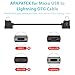 APAPATEK for iOS to Micro USB Data Cable for DJI Spark, DJI Mavic Pro/Mini 1st & SE/2 Series/Air 1st Drone Controller, Link for iPhone 14 13 12 11 Pro Max iPad 9th/8th/7th/6th/5th Gen (1ft/30cm)