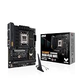 ASUS TUF GAMING B850-PLUS WIFI AMD ATX motherboard, 14+2+1 80A DrMOS power stages, DDR5, PCIe 5.0 Ready, 3xM.2 slots, Wi-Fi 7, Realtek 2.5Gb Ethernet, DisplayPort, HDMI, USB 20Gbps Type-C, Aura Sync - 12