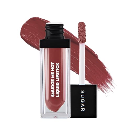 Image of SUGAR Cosmetics - Smudge Me Not - Liquid Lipstick - 12 Don Fawn (Yellow Brown) - 4.5 ml - Ultra Matte Liquid Lipstick, Transferproof and Waterproof, Lasts Up to 12 hours