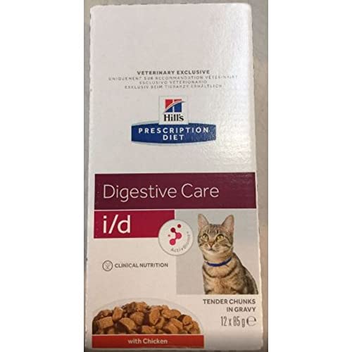 Hills i/d Verschreibungspflichtiges Katzenfutter, Verdauungspflege - Huhn (Sparpack: 24 x 85 g, 276472.5) Cover