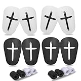 Mini Shin Guards Soccer, 4 Pairs Soccer Tiny Shin Pads and 4 Pairs Fixed Straps for All Ages,Extra Small Protective Equipment Calf Protective Gear for Kids