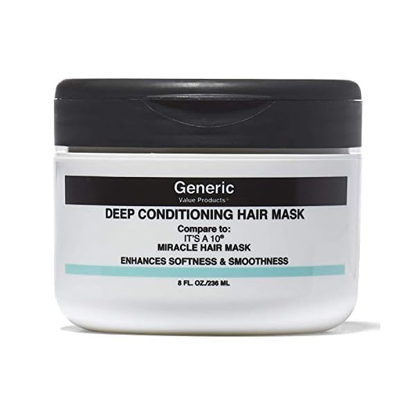Generic Value Products GVP Deep Conditioning Hair Mask, Color Safe, Repairing, Dry Damaged Hair, Anti-Frizz, Detangling, Stops Breakage, Moisturizing