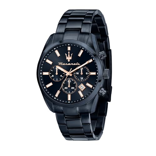 Maserati Orologio Uomo, Multifunzione, Analogico, Collezione BLUE EDITION - R8873626003