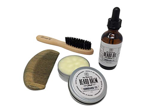 Mini Moustachery Deluxe Beard Care Kit - Consarn It, Oakmoss Sandalwood
