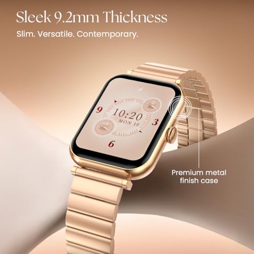 Image of Fastrack Noir Charm Women Smart Watch 1.65 inch inch AMOLED Display,Sleek Design,AI Watchface & AI Chat,Functional Crown,24 /7 Health Suite,BT Calling,SpO2,HRM,IP68, Multiple Menu Styles,Games - Rose Gold