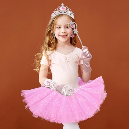 Set de capa princesa 8 piezas para niñas 3-8 años miniatura 5