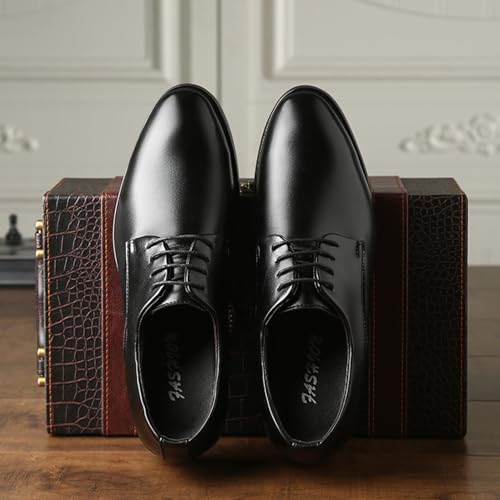 Men's Lace Up Formal Modern Oxford Dress Shoes Classic Durable Comfortable Business Derby Shoes for Men2