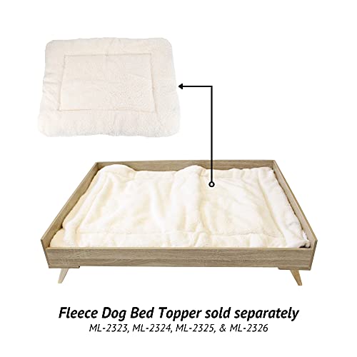 Midlee Raised Wooden Dog Bed Frame- Large - Thumbnail 6