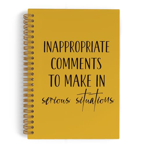 Commentaires inappropriés situations graves carnet jaune anti stress de bureau