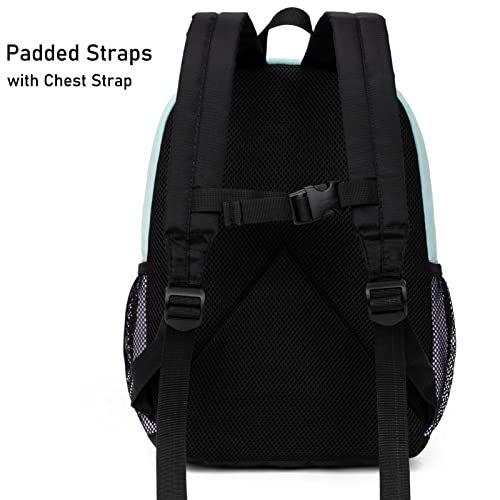 HawLander-Preschool-Backpack-for-Toddler-Girls-Kids-School-Bag-Ages-3-to-7-years-old-Small-Light-Green