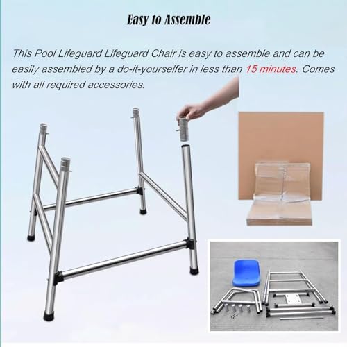 Silla de salvavidas para piscina de acero inoxidable 304 miniatura 7