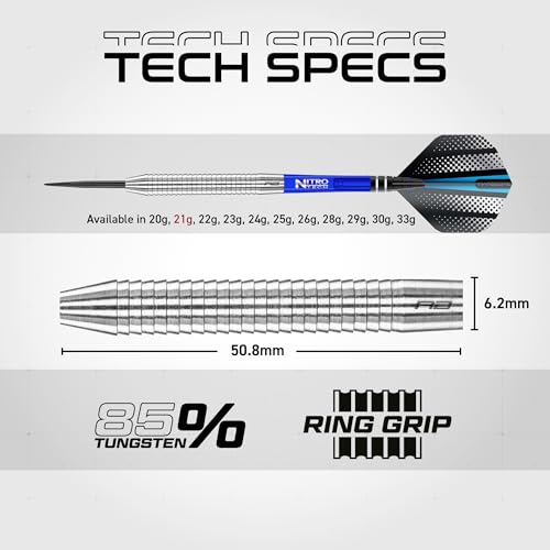 Image of Razor Edge Tungsten Darts 20g to 33g with Flights and Stems