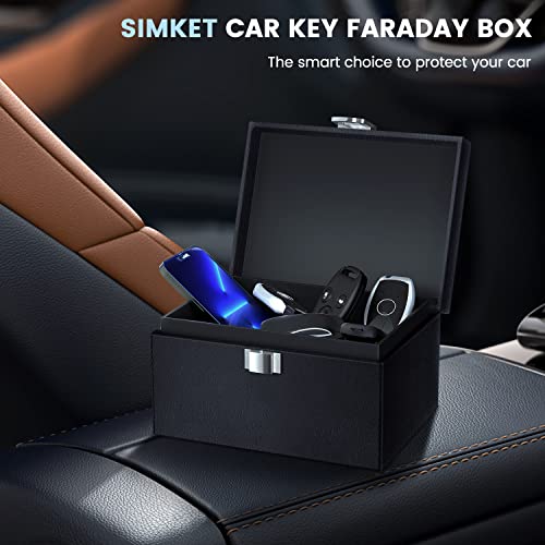 2 Cas de bloqueur de Signal de clé de Voiture, Sac Faraday RFID | Pochette bloquant Le Signal