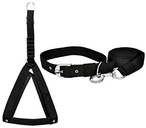 VIP Collection Dog Collar,Harness, and Leash Set-Adjustable,Durable and Stylish for All Breed Dogs Comfortable for Walking and Training Color-Black (Extra Small) (B07YTY7CCM) Amazon Price History, Amazon Price Tracker