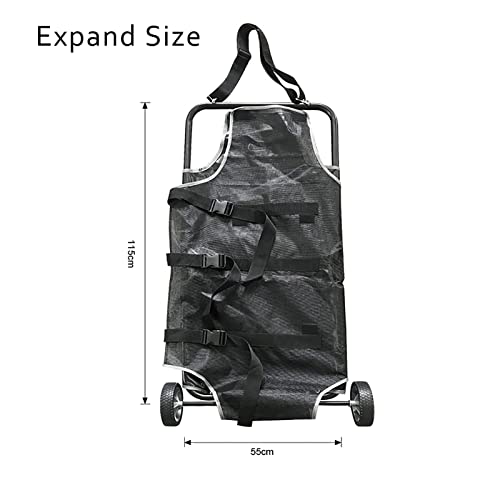 Tragbarer Pet Stretcher mit Rädern für sicheren und bequemen Tiertransport, ideal für Tierarztbesuche und Notfallsituationen