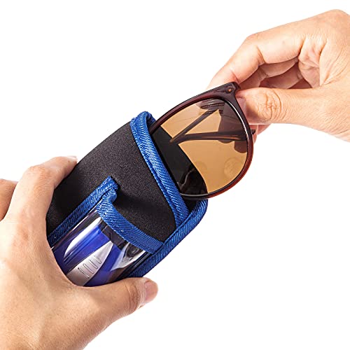 Image of TRIUMPH VISION Reading Glasses Pouch Eyeglass Sleeve Soft Case Slim 3 Pack | Alternative to Bulky Case Lightweight，Neoprene Lined Padded Protect Optical lens Slip in, Cute Pattern Portable for Daily Use
