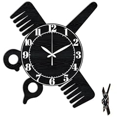 CONCHLERY Wall Clock Scissors Pattern Non Ticking Clock Star Irregular Shape Decorative Clocks Comb photo CONCHLERY Wall Clock Scissors Pattern Non Ticking Clock Star Irregular Shape Decorative Clocks Comb