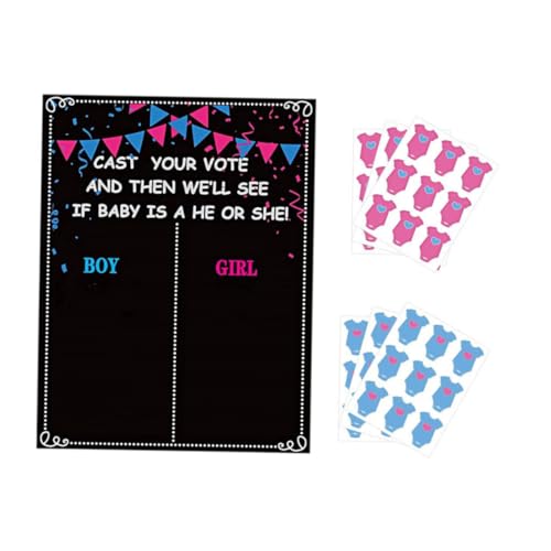 Autocollants de genre Team Boy et Team Girl Amosfun pour décoration baby shower