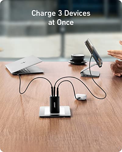Anker Usb C Charger, 735 Charger (Nano Ii 65W), Pps 3-Port Fast Compact Foldable Wall Charger For Macbook Pro/Air, Ipad Pro, Galaxy S20, Dell Xps 13, Note 20/10+, Iphone 13/Pro, Steam Deck, And More #TOP2