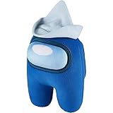Among Us Plush Buddy Blue Crewmate White Sailor Hat 8' Soft Doll Game P.M.I.