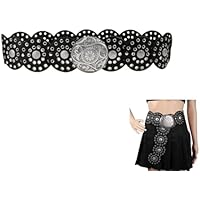Eterspr Cinturón Ancho de Disco para Mujer, Cinturón Mujer