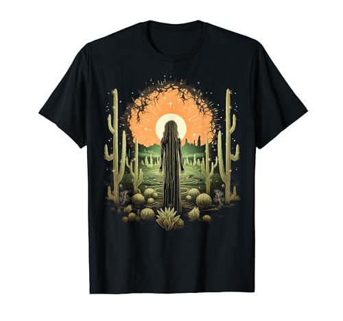 Cactus Suculenta Planta Retro Vintage Cactus Botánica Botánica Camiseta